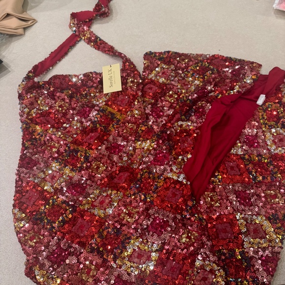 Sorelle Uk Polly dress red NWT - Picture 3 of 4